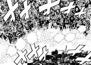 Laxus and his guild are addressed by the King of Fiore to form an army of Mages