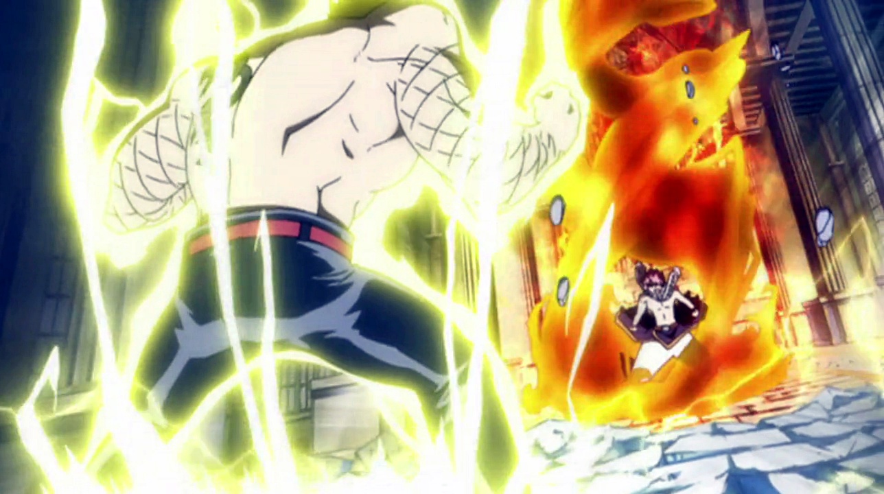 fairy tail natsu vs laxus