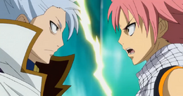 Natsu vs. Lyon en Galuna