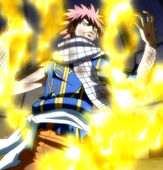 Natsu's Flame of Rebuke-induced Dragon Force