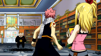 Natsu confronts Everlue