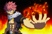 Natsu desafia a Sting y Rogue