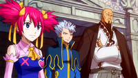 Team Lamia Scale watches Natsu's battle