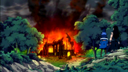 Juvia and Gajeel arrive at the destroyed church