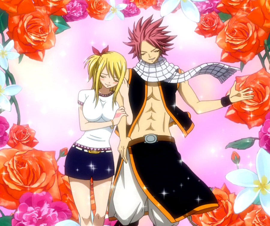 fairy tail lucy and natsu kissing episode