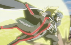 Jellal golpeando a Racer