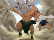 Elfman using his Beast Soul: Sand Beast