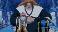 Hoteye rescues Natsu and Jellal