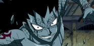 Gajeel covered by his scales