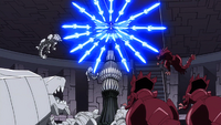 Erza attacking GMG monsters