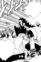 Los caballeros de la runa junto a Gajeel y Lily