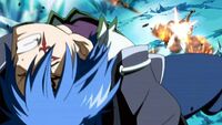 Natsu attacks Jellal