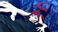 Erza trying to climb