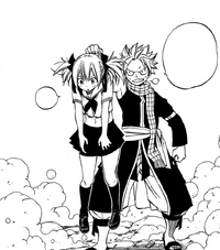 Natsu catches Sherria