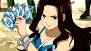 Cana with her cards