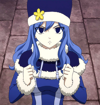 Deep dark blue haired wave anime woman with deep blue eyes
