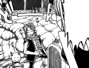 Natsu and Happy Asleep in Lucy's Home