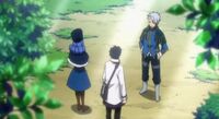 Gray, Lyon, and Juvia Talking