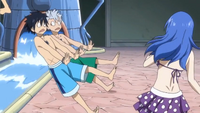 Gray and Lyon Got Hit by Natsu