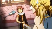 Natsu & Happy in Lucy's Home