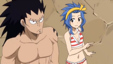 Gajeel and Levy Following the Exeeds