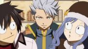 Lyon Interrupts Gray and Juvia's Conversation