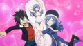 Juvia Presents Her Body Pillow to Gray
