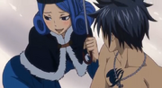 Juvia Telling Gray about Her Swimsuit