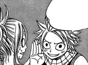 Natsu-Talking-about-the-Treasure