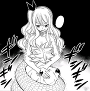 Natsu caught by a Nure-onna