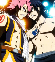 Gray and Natsu's rivalry