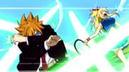 Lucy and Loke fighting Bickslow