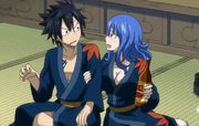 Drunk Juvia Asking Gray to have a Drink with Her