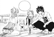 Gray-Tries-to-Cheer-Up-Natsu,-Happy,-and-Lucy