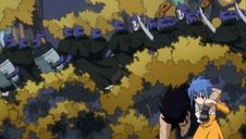 Levy Hiding from the Enemy with Gajeel