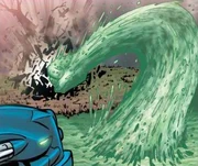 Momoko unleashing Azurite Palm: Oceanic Break.