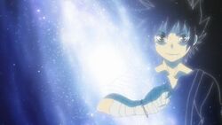 A user releasing cosmic force