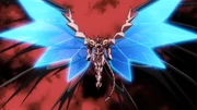 Elraine using Crystal Dragon's Twin Wing when the Diabolos Dragon・Crystron is equipped.
