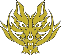 An example of a Hephaestus' insignia that's located somewhere on a magical item forged through this magic, denoting to its creator; each one is unique and no two are the same.