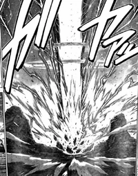 The impressive destructive power of Heavenly Bolt that Tetsuya sparely uses