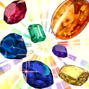 The seven main gemstones capable of being generated through the Seven Colours Arts.