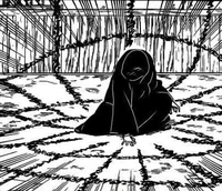 A Sinful Spirit Mage placing their hand upon the seal, ready to summon their Sinful Spirit.