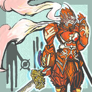 Sion Kenzaki/Ouroboros Symbiote's Hyper Armourized form.