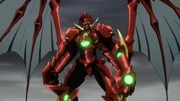 E as Hellflame Dragonar Knight, summoning his Drago Wings.