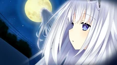 Louna pense à  en regardant la lune