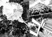 A user of Destruction Magic hollowing out a mountain.