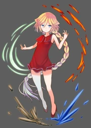  using Lordshift: Overscaler to produce the four fundamental elements from her photons.