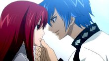 el beso de erza y ​​jellal