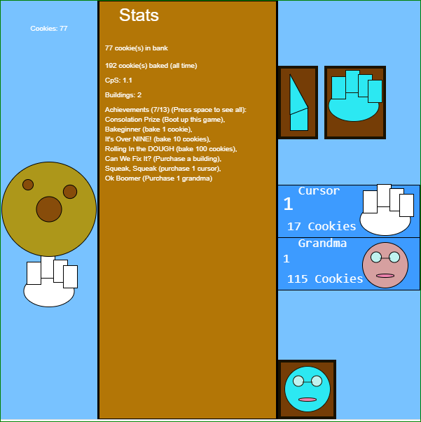 The curious case of my Cookie Clicker clone 