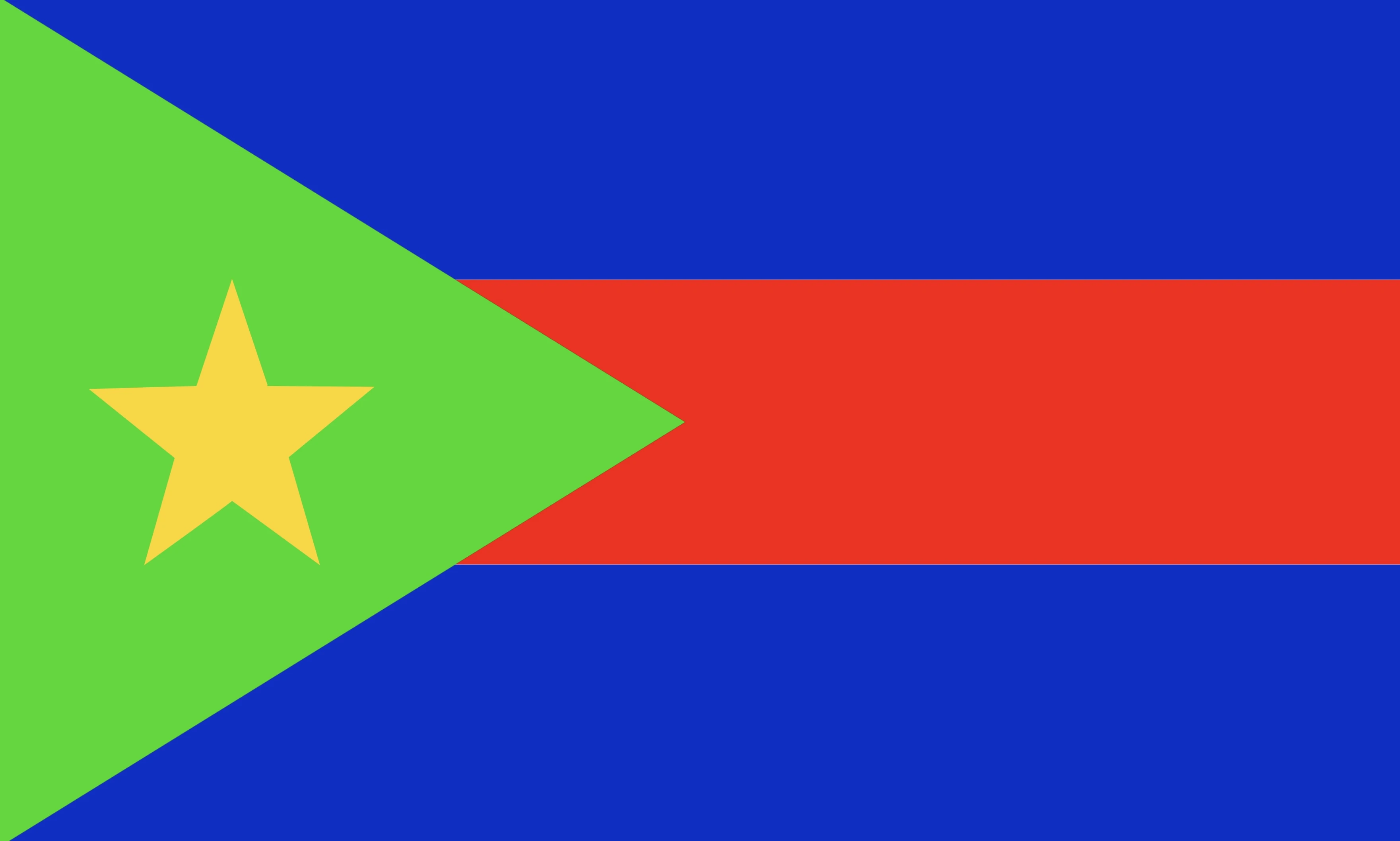 Country Flags Red Blue Green